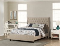 KIT Classic Natural Beige Queen Upholstered Bed - Churchill-3