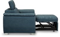 Casual Contemporary Blue Chair with Pullout Ottoman - Ferriday-4