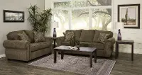 Southport Traditional Brown 7 Piece Living Room Set with Sofa Bed