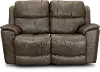 Cade Sable Brown Leather-Match Power Reclining Loveseat