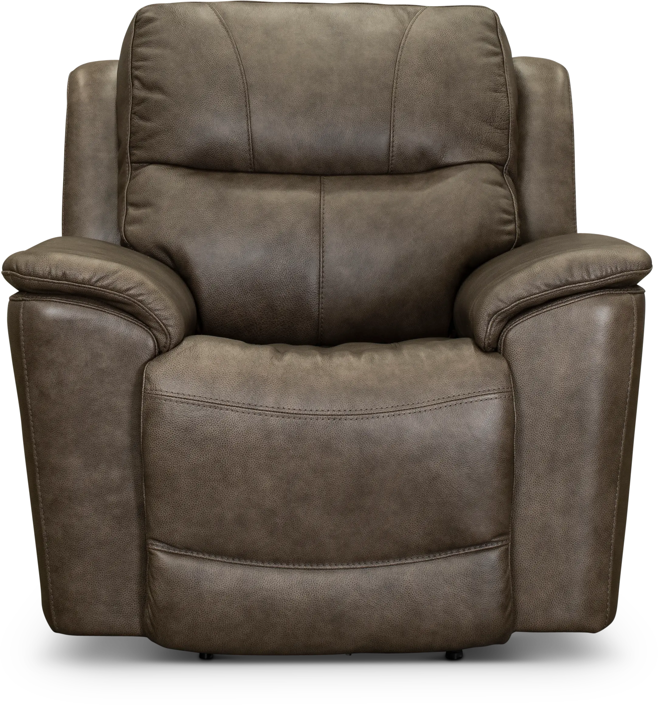 Sable Brown Leather-Match Power Recliner - Cade-2