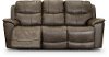 Sable Brown Leather-Match Power Reclining Living Room Set - Cade