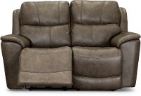 Sable Brown Leather-Match Power Reclining Living Room Set - Cade-3