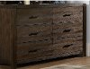 1987-717 Clearance Rustic Contemporary Brown Dresser - St. Croix