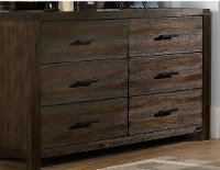 1987-717 Rustic Contemporary Brown Dresser - St. Croix