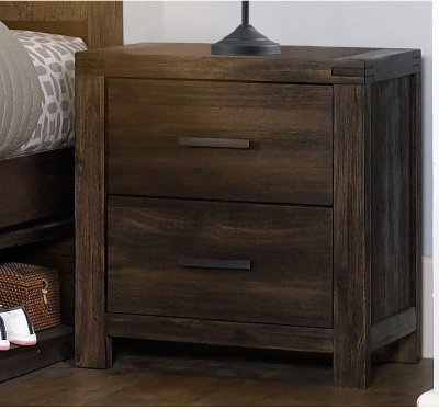1987-771 Rustic Contemporary Brown Nightstand - St. Croix