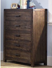 1987-785 Rustic Contemporary Brown Chest of Drawers - St. Croix