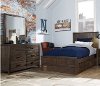 KIT Clearance Rustic Brown 4 Piece Twin Bedroom Set - St. Croix