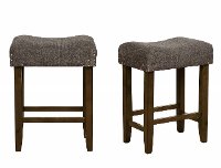 Gray 24 Inch Upholstered Counter Stool - Sheena