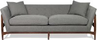 REBECCA Mid-Century Modern Charcoal Gray Sofa - Rebecca