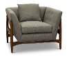 REBECCA Mid Century Modern Gray Chair - Rebecca
