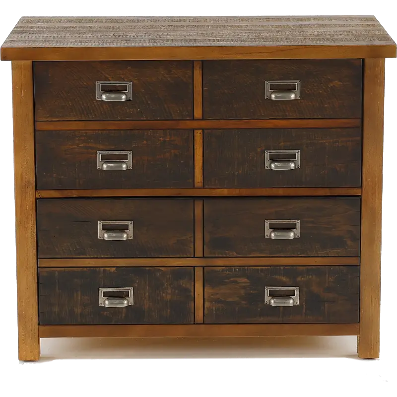 Heritage Rustic Hickory Brown 2 Tone Lateral File Cabinet