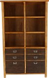 Heritage Brown 72 inch Bookcase
