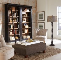 3 Piece Two Tone Brown Bookshelf Wall - Toulouse-2