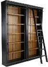 Toulouse 3 Piece Two Tone Brown Bookshelf Wall