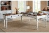 Cherry Brown and White L Shaped Office Desk - Durham