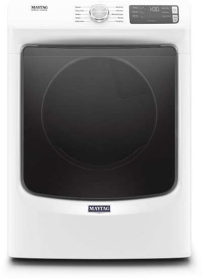 MED5630HW Maytag Electric Front Load Dryer with Quick Dry cycle and Extra Power - White