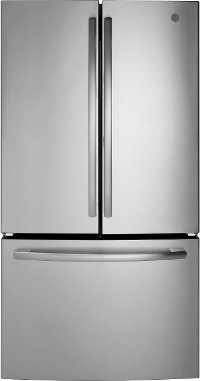 GNE27JSMSS GE 27 cu. ft. French Door Refrigerator - 36 Inch Stainless Steel
