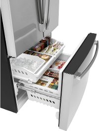 GNE27JSMSS GE 27 cu. ft. French Door Refrigerator - 36 Inch Stainless Steel-3