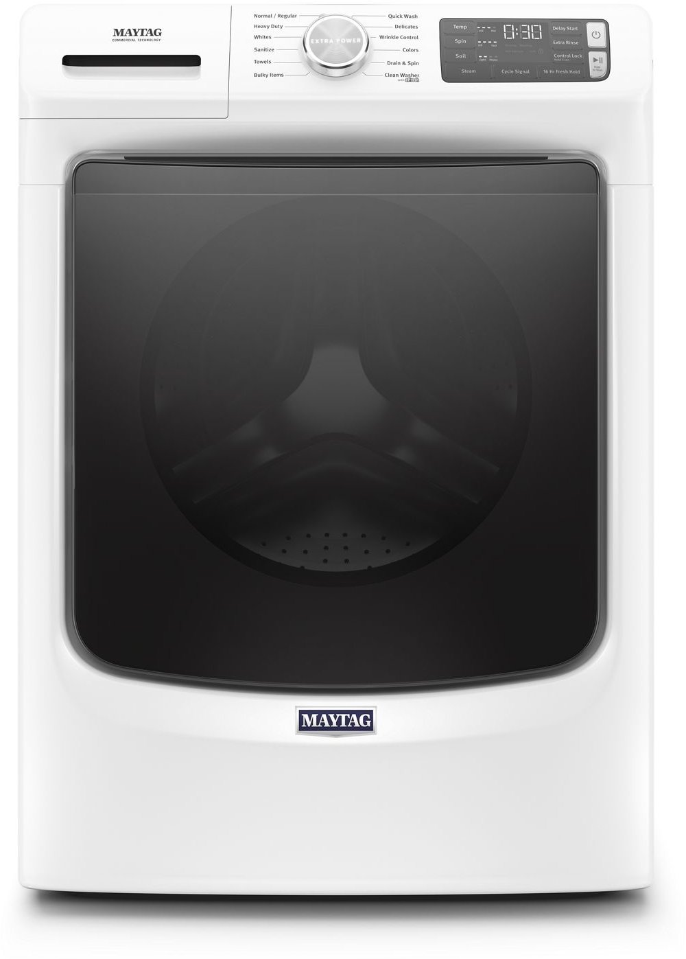 MHW6630HW Maytag Front Load Washer with 16-Hr Fresh Hold option - White 4.8 cu. ft.-1