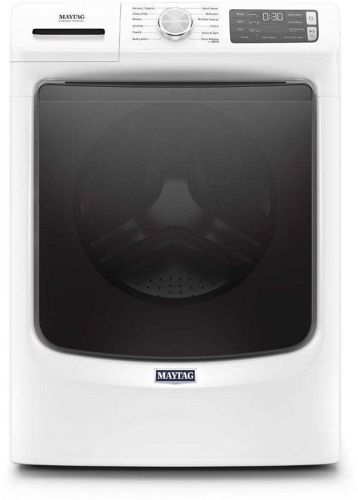 MHW6630HW Maytag Front Load Washer with 16-Hr Fresh Hold option - White 4.8 cu. ft.