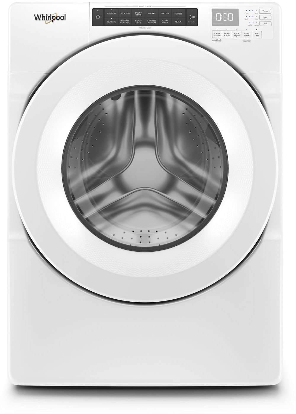 WFW560CHW Whirlpool Front Load Washer with Intuitive Controls - 4.3 cu. ft. White-1
