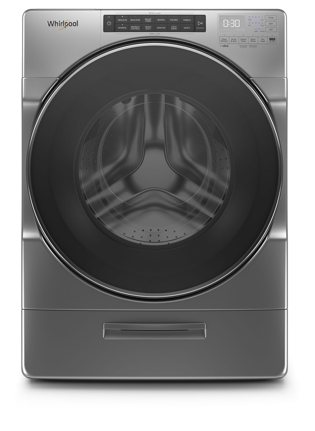 WFW6620HC Whirlpool Front Load Washer Closet-Depth - 4.5 cu. ft. Chrome Shadow-1