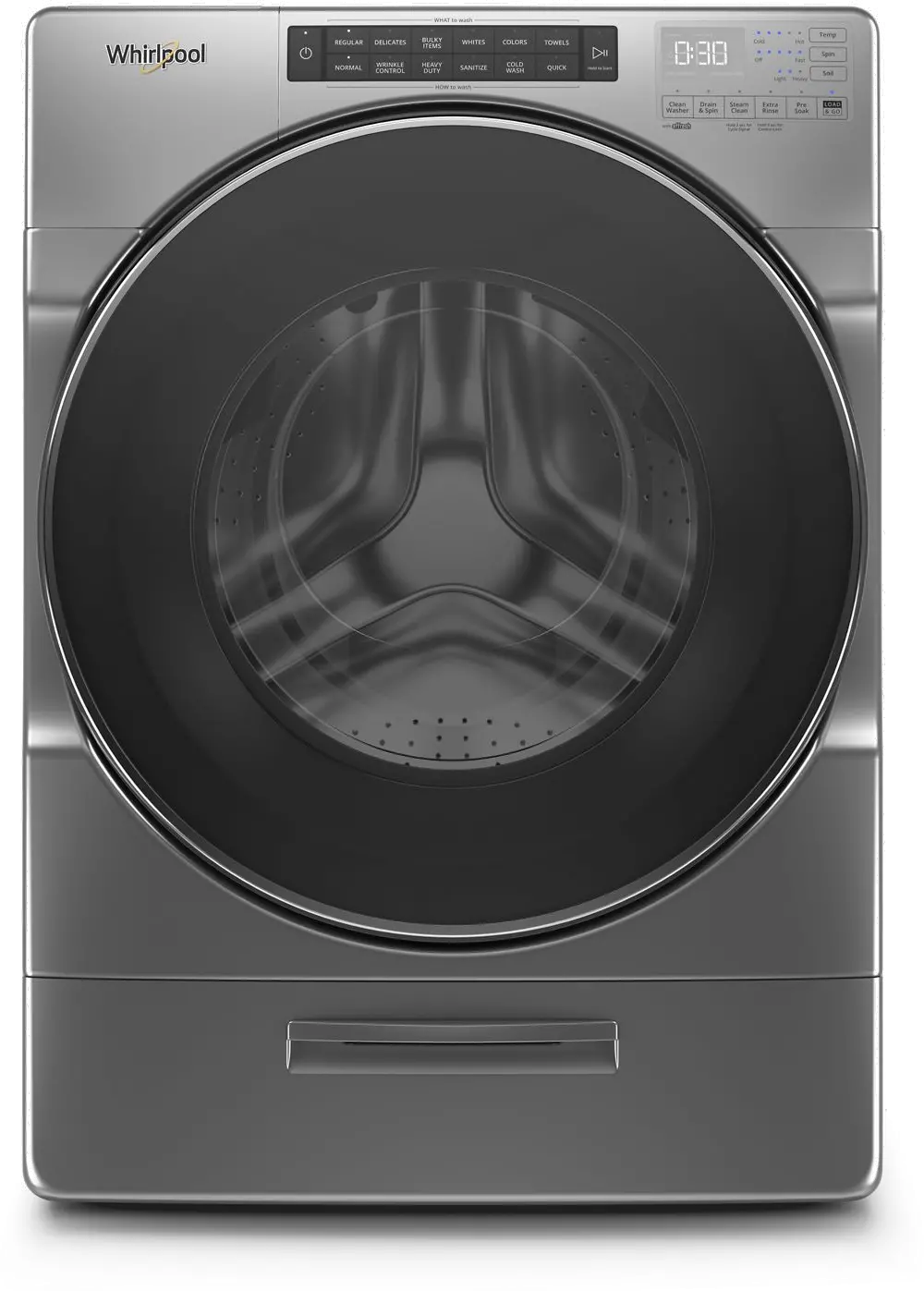 WFW6620HC Whirlpool Front Load Washer Closet-Depth - 4.5 cu. ft. Chrome Shadow-1
