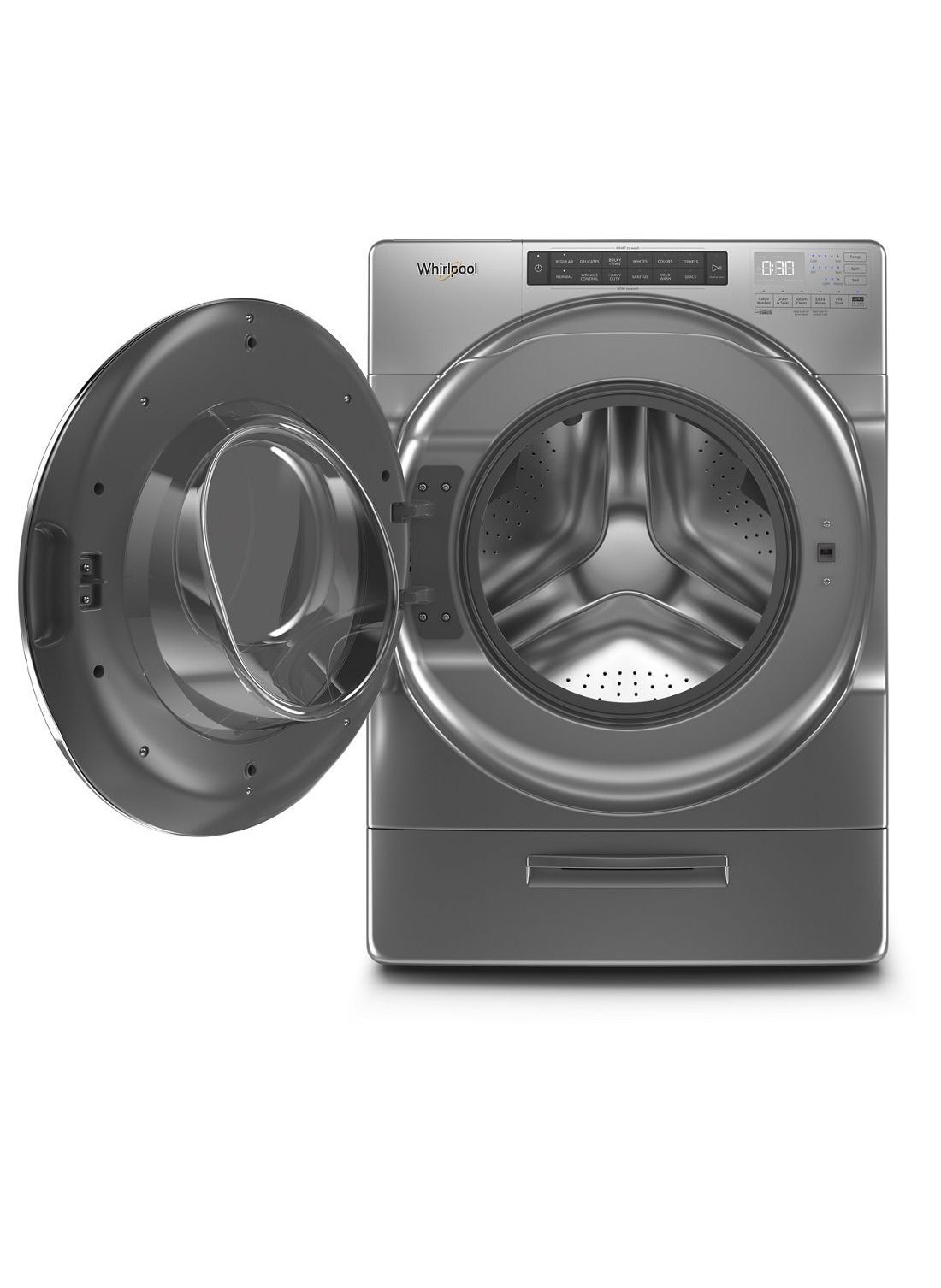 WFW6620HC Whirlpool Front Load Washer Closet-Depth - 4.5 cu. ft. Chrome Shadow-2