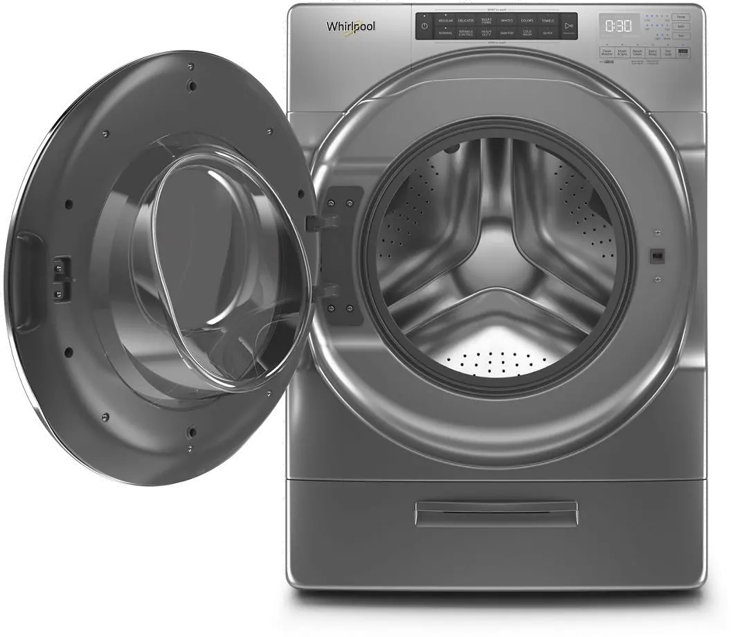WFW6620HC Whirlpool Front Load Washer Closet-Depth - 4.5 cu. ft. Chrome Shadow-2