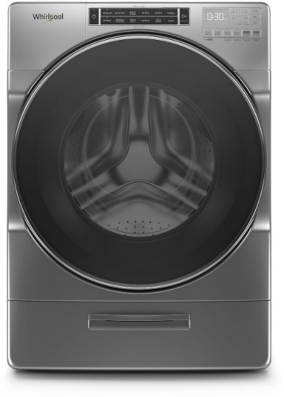 WFW8620HC Whirlpool Front Load Washer with Load and Go XL Dispenser - 5.0 cu. ft. Chrome