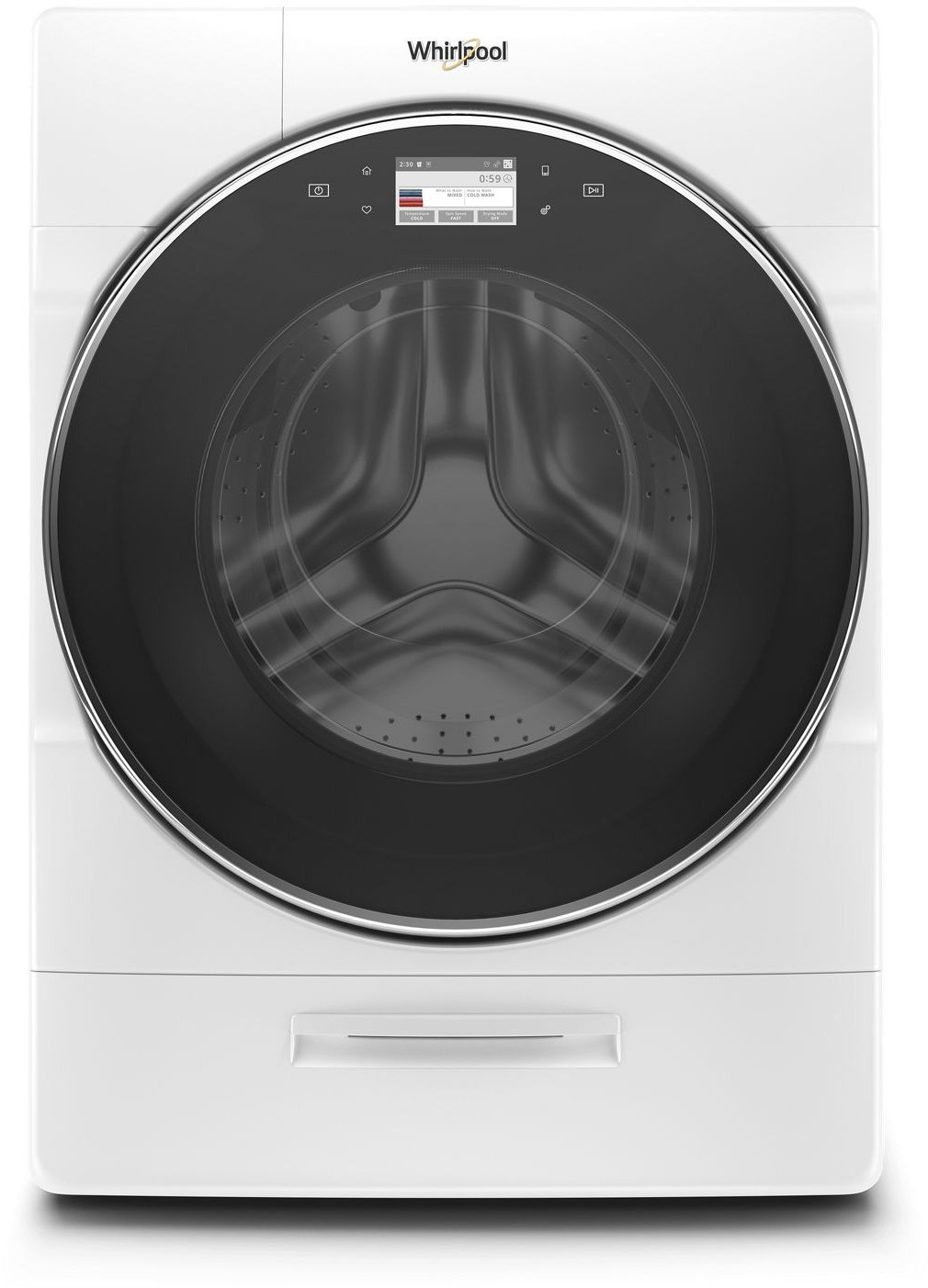 WFW9620HW Whirlpool Smart Front Load Washer with Load & Go XL Plus Dispenser - 5.0 cu. ft. White-1