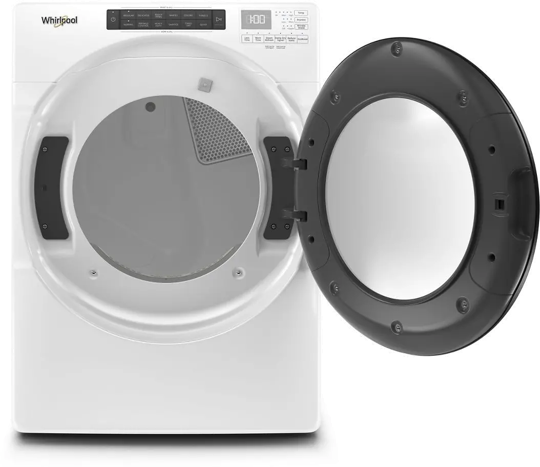 WED6620HW Whirlpool 7.4 cu. ft. Front Load Electric Dryer with Steam Cycles - White-2