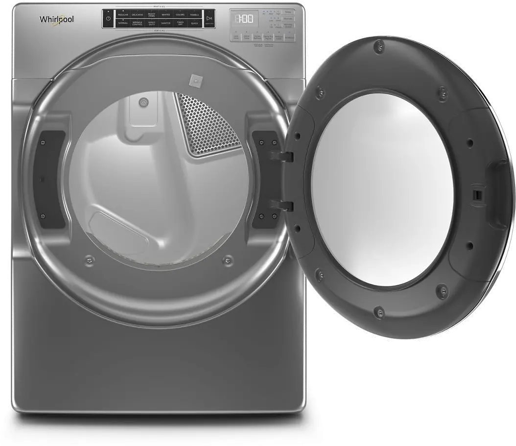 WED8620HC Whirlpool Electric Dryer with Steam Cycles - 7.4 cu. ft. Chrome-2