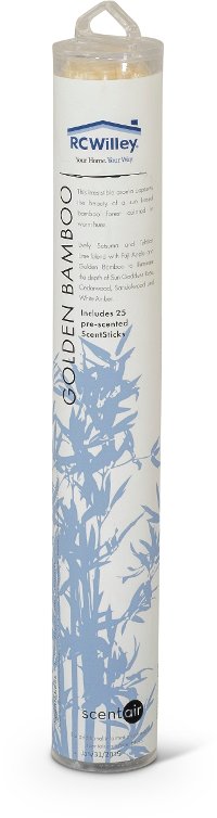 Golden Bamboo 25 Piece Pre-Scented Sticks with Vase-2