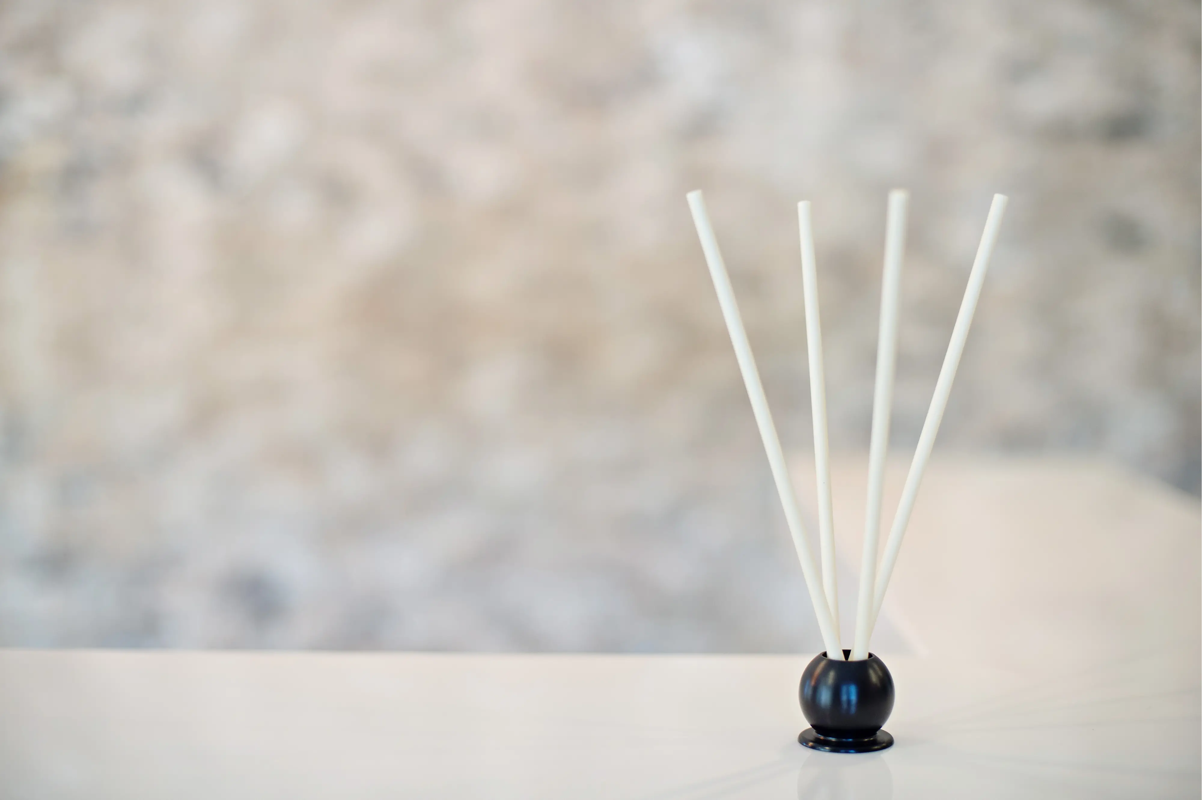 White Tea and Fig 10 Piece Pre-Scented Sticks with Vase-1