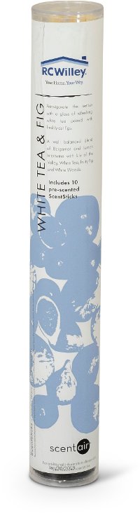 White Tea and Fig 10 Piece Pre-Scented Sticks with Vase-2