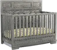 Rustic Pewter Gray 4-in-1 Convertible Crib - Foundry