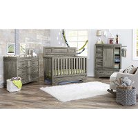 FN-CR-2725SD-BPT Rustic Pewter Gray Chifforobe - Foundry-2