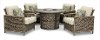 Wicker 5 Piece Patio Fire Pit - Shadbrook