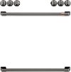 CXFCEHKPMBT Café Electric Range Accessory Kit with 2 Handles and 6 Knobs in Brushed Black