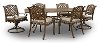 Traditional Patio 7 Piece Dining Set - Castle Rock