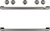 CXFSGHKPMBT Café Gas Range 2 Handle and 6 Knob Kit in Brushed Black