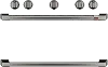 CXFSGHKPMBT Café Gas Range 2 Handle and 6 Knob Kit in Brushed Black