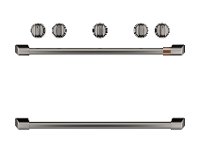 CXFSGHKPMBT Café Gas Range 2 Handle and 6 Knob Kit in Brushed Black-3