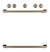 CXFSGHKPMBZ Café Gas Range 2 Handle and 6 Knob Kit in Brushed Bronze-3