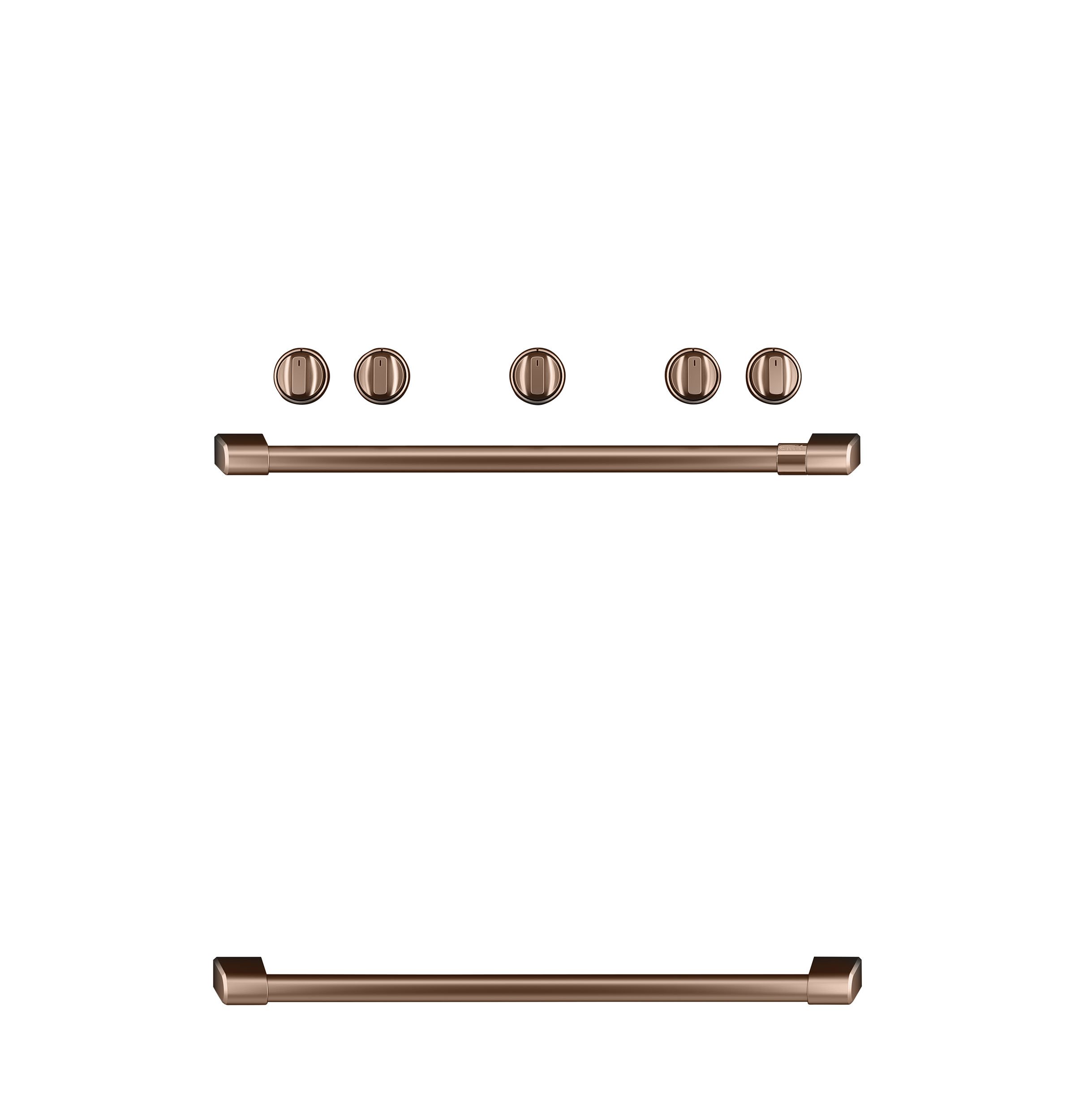 CXFSGHKPMCU Café Gas Range 2 Handle and 6 Knob Kit in Brushed Copper-1
