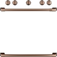 CXFSGHKPMCU Café Gas Range 2 Handle and 6 Knob Kit in Brushed Copper