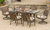 Cast Aluminum Sunbrella Patio Dining Set - Davenport