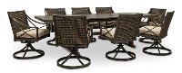 Sunbrella Fabric 9 Piece Patio Dining Set - Davenport